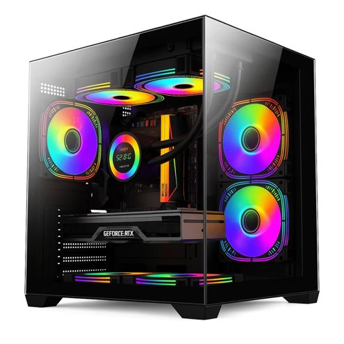 UPD-I7-3770/H61/16GB/480GB 800W AQUARIO PRETO 8GB RX580 (2129)